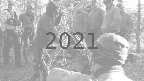 Image represents Crux Rescue 2021 calendar events course and class registration page for various technical rescue training of students and technicians in rope operations and rro with rope rescue technician combo and other variations of rope rescue.