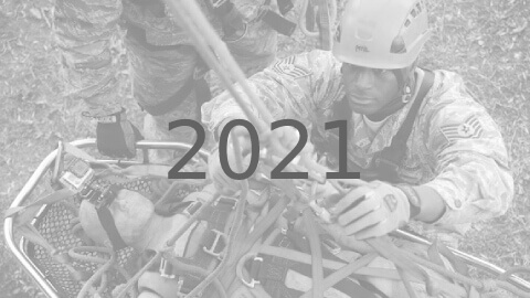 Image represents Crux Rescue 2021 calendar events course and class registration page for various technical rescue training of students and technicians in rope operations combo and other variations of rope rescue.